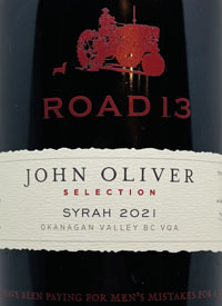 Road 13 John Oliver Selection Syrahtext