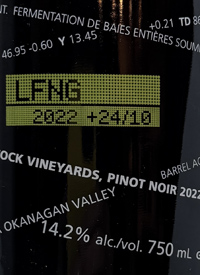 Laughing Stock Vineyards Pinot Noir +24/10text