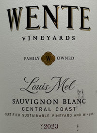 Wente Vineyards Louis Mel Sauvignon Blanctext