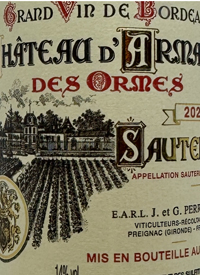 Château d'Armajan des Ormes Sauternestext