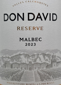 El Esteco Don David Reserve Malbectext