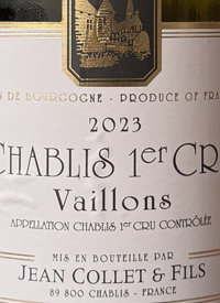 Jean Collet et Fils Chablis 1er Cru Vaillonstext