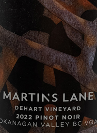 Martin's Lane Dehart Vineyard Pinot Noirtext