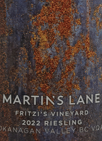 Martin's Lane Fritzi’s Vineyard Rieslingtext