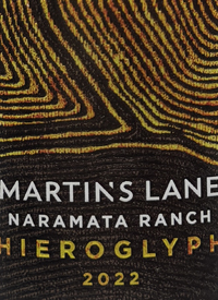 Martin's Lane Naramata Ranch Vineyard Single Block Collection Hieroglyph Pinot Noirtext