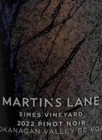 Martin's Lane Simes Vineyard Pinot Noirtext