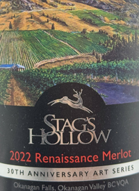 Stag's Hollow Renaissance Merlot 30th Anniversary Art Seriestext