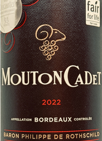 Mouton Cadet Rouge 90th Birthdaytext
