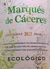 Marqués de Cáceres Ecológicotext