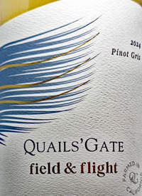 Quails' Gate Field and Flight Pinot Gris Farmed in Californiatext