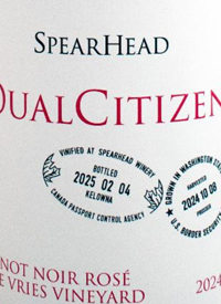 Spearhead Dual Citizen Pinot Noir Rosé De Vries Vineyardtext
