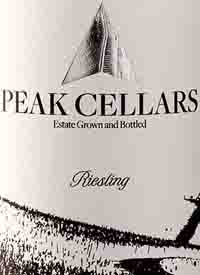 Peak Cellars Rieslingtext