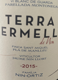 Celler Familia Nin-Ortiz Pla de Manlleu Terra Vermella Parellada Montonegatext