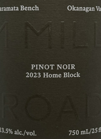 1 Mill Road Pinot Noir Home Blocktext