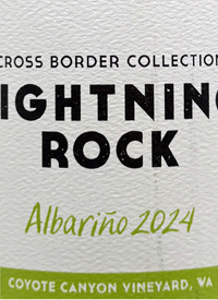 Lightning Rock Cross Border Collection Albariño Coyote Canyon Vineyardtext