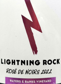 Lightning Rock Rosé de Noir Traditional Method Brut Nature Waters and Banks Vineyardtext
