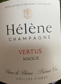 Champagne Domaine Hélène Blanc de Blancs 1er Cru Vieilles Vignes Vertustext