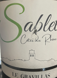 Le Gravillas Côtes du Rhône Villages Sablet Blanctext