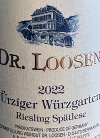 Dr. Loosen Ürziger Würzgarten Riesling Spatlesetext