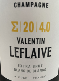 Champagne Valentin Leflaive Σ 20 4.0 Blanc de Blancs Extra Bruttext