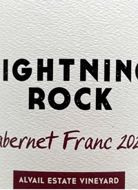 Lightning Rock Cabernet Franc Alvail Estate Vineyardtext