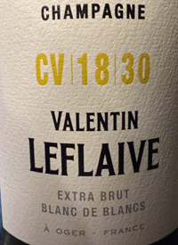 Champagne Valentin Leflaive CV 18 3.0 Blanc de Blancs Extra Bruttext