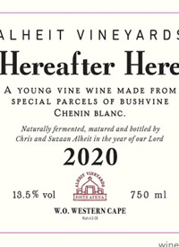 Alheit Vineyards Hereafter Heretext