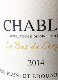 Domaine Eleni et Edouard Vocoret Chablis Le Bas de Chapelottext