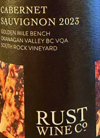 Rust Wine Co. Cabernet Sauvignon South Rock Vineyardtext