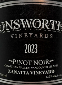 Unsworth Vineyards Pinot Noir Zanatta Vineyardtext