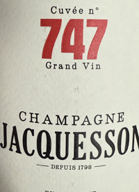 Champagne Jacquesson Cuvée n° 747 Extra Bruttext