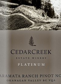 CedarCreek Platinum Pinot Noir Naramata Benchtext