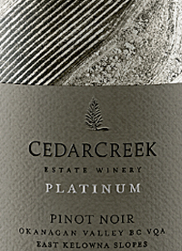 CedarCreek Platinum Pinot Noir East Kelowna Slopestext