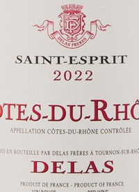 Delas Saint Esprit Côtes du Rhônetext