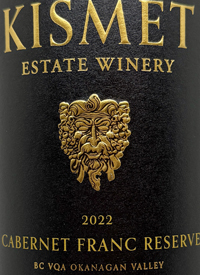 Kismet Cabernet Franc Reservetext