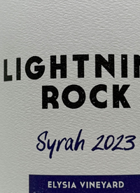 Lightning Rock Syrah Elysia Vineyardtext