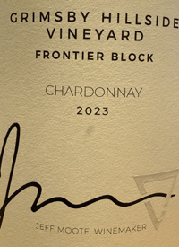 Divergence Grimsby Hillside Vineyard Frontier Block Chardonnaytext