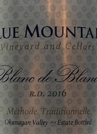 Blue Mountain Blanc de Blancs R.D. Méthode Traditionelletext