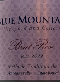Blue Mountain Brut Rosé R.D. Méthode Traditionelletext