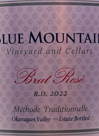 Blue Mountain Brut Rosé R.D. Méthode Traditionelletext