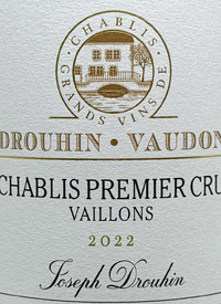 Drouhin Vaudon Chablis Premier Cru Vaillonstext