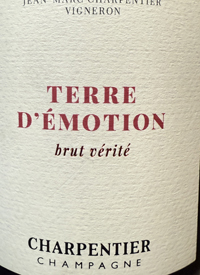 Champagne Charpentier Terre d'Émotion Brut Véritétext