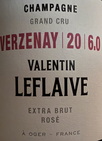 Champagne Valentin Leflaive Extra Brut Rosé Grand Cru Verzenay 20 6.0text
