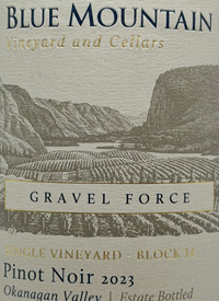 Blue Mountain Pinot Noir Single Vineyard Block 14 Gravel Forcetext