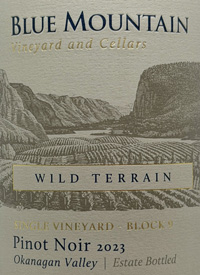 Blue Mountain Pinot Noir Single Vineyard Block 9 Wild Terraintext