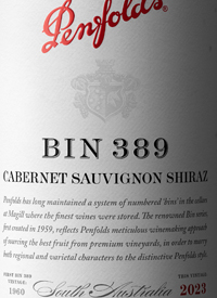 Penfolds Cabernet Shiraz Bin 389text