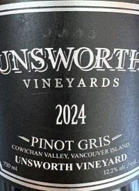 Unsworth Vineyards Pinot Gris Unsworth Vineyardtext