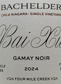 Bachelder Bai Xu Gamay Noir 30% Whole Clustertext