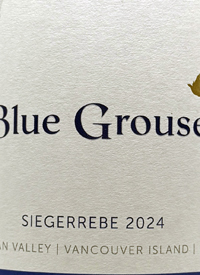 Blue Grouse Estate Siegerrebetext