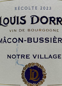 Louis Dorry Mâcon-Bussières Notre Villagetext